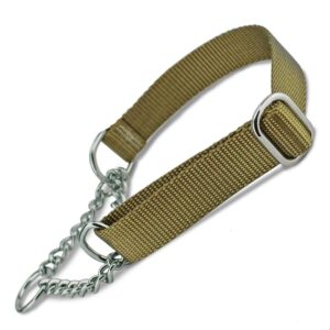 Half-check dog training collar